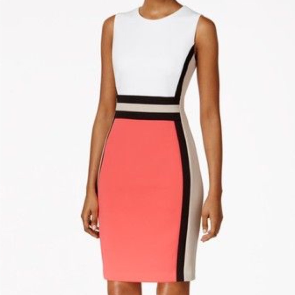 Calvin Klein size 10 scuba dress. Offers welcome